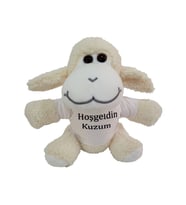 Hoşgeldin Kuzum T-shirt Peluş Kuzu (Bej)