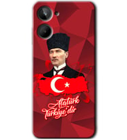 Realme 10 4G Kılıf HD Desen Baskılı Kılıf - Atatürkiye