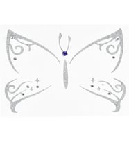Face Art Decor Yuz Susleme Etiketi Kelebek