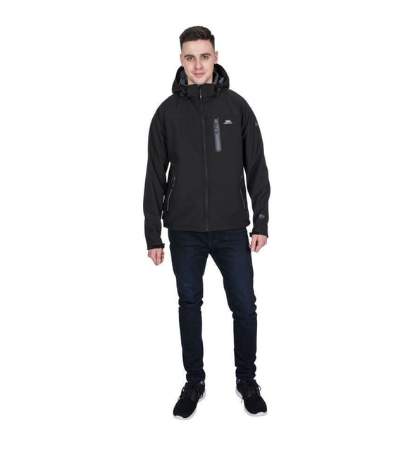Trespass MAJKSSM20007-BLK Accelerator II - Male Softshell Jkt Tp75