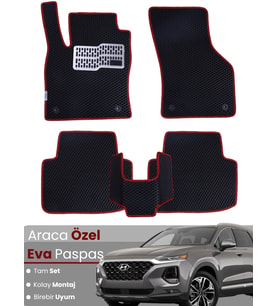 HYUNDAİ SANTAFE (2018-2023) Uyumlu EVA Paspas Tam Set–Araca Özel,Kolay Montaj,Su Geçirmez
