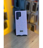 Samsung S23 Ultra Uyumlu Taş Desenli Silikon Yumuşak Kılıf (Pembe)