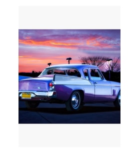 1957 Studebaker Silver Hawk Tablo Ahşap Poster Dekoratif