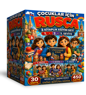ÇOCUKLAR İÇİN RUSÇA – 3 KİTAPLIK DEV EĞİTİM SETİ