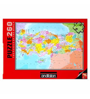 Anatolian Puzzle 260 Parça Türkiye Siyasi Haritası 3269