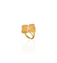 Kadir Jewellery 22 Ayar Altın Kaplama Kadın Zirkon Taşlı Yüzük