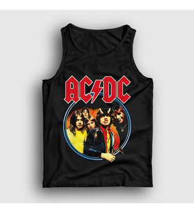 Presmono Unisex Siyah Highway To Hell Cover AC/DC Atlet 6369tt