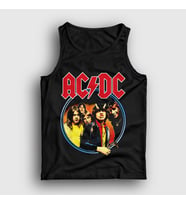 Presmono Unisex Siyah Highway To Hell Cover AC/DC Atlet 6369tt