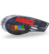 PUUN®Brady M21-750-RD 142801 Vinil Güçlü Yapışkanlı Kırmızı Üzerine Beyaz 19.05MM x 6,4m Muadil Şerit Etiket Kaseti (Çok Renkli)