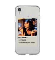 Iphone XR Uyumlu Pulp Fiction Minimalist Poster Desenli Şeffaf Telefon Kılıfı