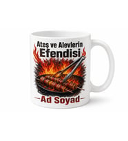 İsme Özel Barbekü Kralı Baskılı Kupa Bardak Hediye