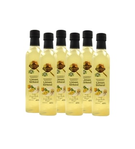 Tarihi SultanAhmet Baharatçısı Maydanozlu Sarımsaklı Limon Sirkesi 6x500 ml – %100 Katkısız Doğal  Özel Üretim