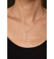 925 Ayar Gümüş Üç Renkli Dorika Toplu Incili Kolye