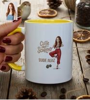 Kişiye Özel Karikatürlü Cute But Scorpio Akrep Burcu Kupa Bardak Doğum Günü Hediyesi