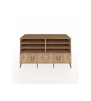 Kronos Konsol 6 Raflı 4 Kapaklı 176x59x99 Çam-Çam