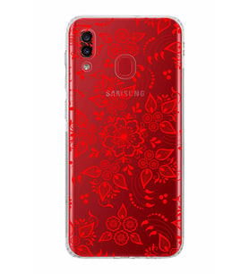 Samsung Galaxy A30  Kamera Korumalı  Kapak Nostalji Desen Tasarımlı  Şeffaf Kılıf