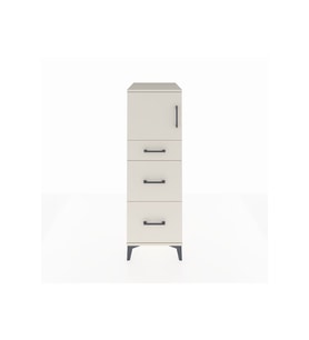 Kronos Dolap Tek Raflı 3 Çekmeceli Tek Kapaklı 44x59x134 Aytaşı-Aytaşı