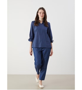 LCW Grace Siyah Beli Lastikli Straight Fit Kadın Jean Pantolon
