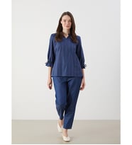 LCW Grace Siyah Beli Lastikli Straight Fit Kadın Jean Pantolon