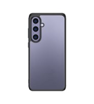 Samsung Galaxy S25 Kılıf NEWRoll Çerçeveli Şeffaf Kapak (Siyah)