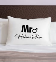 BK Gift Kişiye Özel İsimli Pamuklu Yastık Kılıfı-5 50x70cm , Sevgiliye Hediye, Ev Hediyesi, Tasarım Ev Tekstili