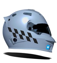 Siyah Karbon Fiber Dokulu Damalı Kask Motosiklet Sticker Takımı Çınar Extreme