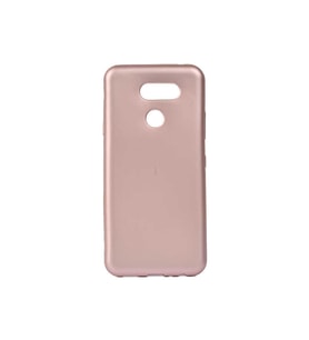 LG K40S Uyumlu Kılıf Zore Premier Silikon Kapak (Rose Gold Altın)
