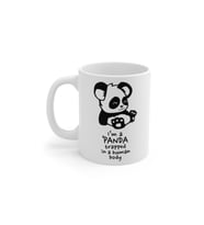 Hapsolmuş Panda Baskılı Kupa Bardak