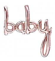 Baby İmza Folyo Balon Rose Gold (Bronz) 98 Cm-