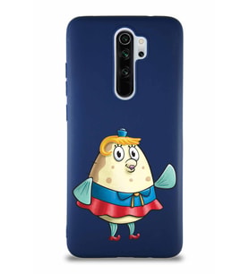 Xiaomi Redmi Note 8 Pro Soft Premier Kapak Bayan Puff Tasarımlı Silikon Kılıf - Lacivert (Şeffaf)