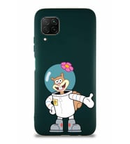 Huawei P40 Lite Soft Premier Kapak Sandy Tasarımlı Silikon Kılıf - Yeşil (Şeffaf)