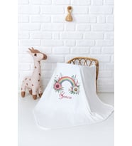 Pia Baby Premium %100 Pamuk Çift Kat Penye Bebek Battaniyesi 80x80 cm 5054-11 (Krem)