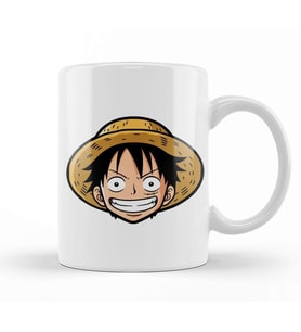 One Piece Luffy 01 Kupa Bardak Porselen