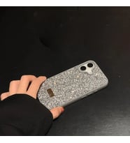 İphone 16 PLUS İle Uyumlu İnce Parlak Taşlı Premium Sw Telefon Kılıfı