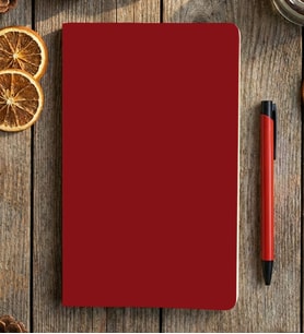 Kişiye Özel Ebe Defter Tıp Bayramı Hediyesi (Kırmızı)