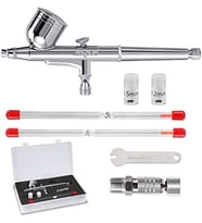 Airbrush Kiti 0,3 0,2 0,5 mm Nozüllü İğne Hava Çift Hareketli Hava Fırçası Tabancası