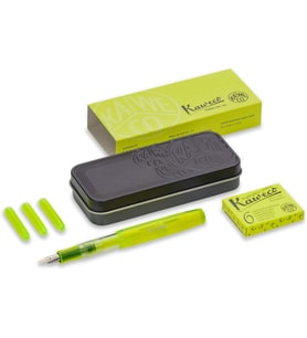 Kaweco 10001757 Icesport Neon Sarı 1.9 Mm Kesikuç Markör Dolmakalem Set