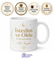 Evrensel Çekim Yasası İstedim ve Oldu Başarı Şans Kupası Hediye Bardak