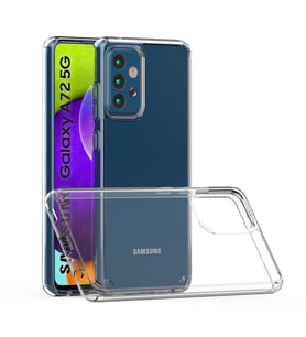 Galaxy A72 Kılıf Şeffaf Lüx Ultra Koruma Silikon (Renksiz)