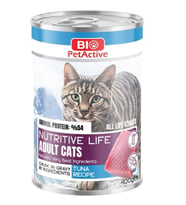 Bio PetActive Nutritive Life Ton Balıklı Kedi Konservesi 400 Gr