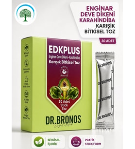 ÇareBurada Dr. Bronos EDKPLUS Enginar, Devedikeni, Karahindiba Karışık Bitkisel Toz 30 Stick