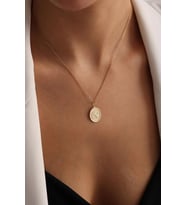Kişiye Özel Ra'nın Gözü Model Kolye 925K Gümüş (Gold)