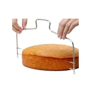 Paslanmaz Pasta Pandispanya Kek Kesme Testeresi 32 Cm Kek Bölme Ayırma Kesme Bıçak Testere