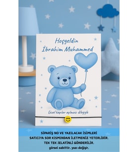 30 Adet Emoji Erkek Bebek Hediyelik - Mavi Ayıcıklı Hediyelik - Mevlid Hediyesi - Sünnet Hediyesi
