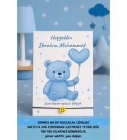 30 Adet Emoji Erkek Bebek Hediyelik - Mavi Ayıcıklı Hediyelik - Mevlid Hediyesi - Sünnet Hediyesi