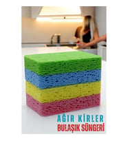 TransForMacion Ağır Kirli Bulaşık Süngeri Bulaşık Ovalama Pedi 4 ADET 720865