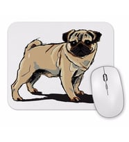 Pug Köpek Dog Pet Sevimli Cute Mouse Pad