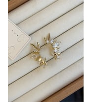 Northcity Taşlı Kıkırdak Küpe - Altın