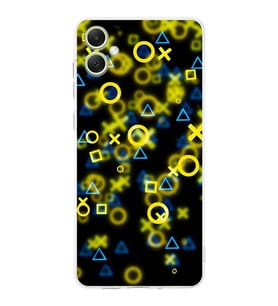 PrintiFy Samsung A06 Uyumlu Kamera Korumalı Semboller Tasarımlı Şeffaf Silikon Kılıf