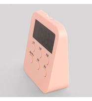 1288 Dijital Kronometre 24 Saat Geri Sayım Cihazı Alarmlı Çalar Saat Mıknatıslı Zamanlayıcı (Pembe)